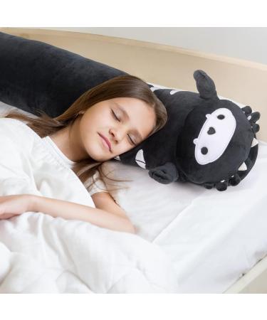 Mewaii Black Axolotl Plush Pillow - 28in Stuffed Animal Toy for Kids - Halloween Soft Squishy Pillow - Buy Online on SooperMarket.com