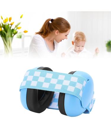 Baby Ear Protection - Comfortable Infant Ear Muffs in Blue | Adjustable Elastic Headband | Prevent Hearing Damage and Improve Sleep - Buy Online on SooperMarket.com