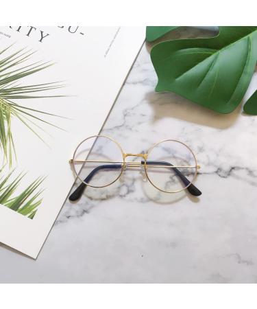 Spydge Retro Metal Frame Round Glasses - 3 Pair Set for Men | Stylish Decorative Eyewear - Buy Online on SooperMarket.com