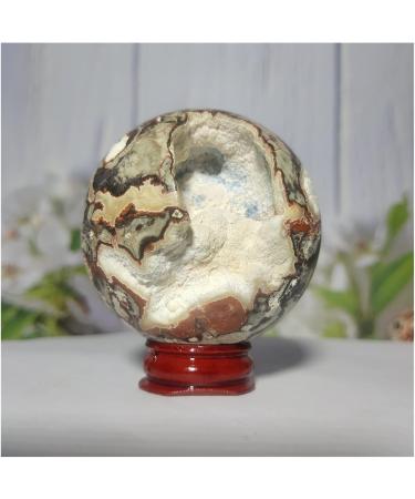Natural Crystal Rough Natural Sphere Natural Quartz Crystal Money Agate Ball Specimen Gemstone Reiki Stones Home Decoration 1pc (Color : 280-290g) - Buy Online on SooperMarket.com