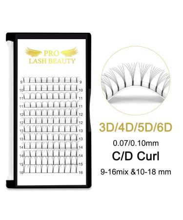 Buy Finished Eyelash Compartments - 3D 4D 5D 6D Volume Extensions | 0.07 & 0.10 Mix | Premium Quality Eyelash Extensions - Buy Online on SooperMarket.com