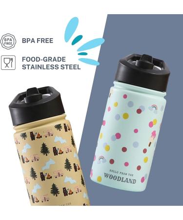12oz Kids Stainless Steel Thermal Bottle with Straw Lid - Confetti Treats | Keeps Drinks Fresh for 12 Hours - Easy-to-Drink Design for Toddlers - Buy Online on SooperMarket.com