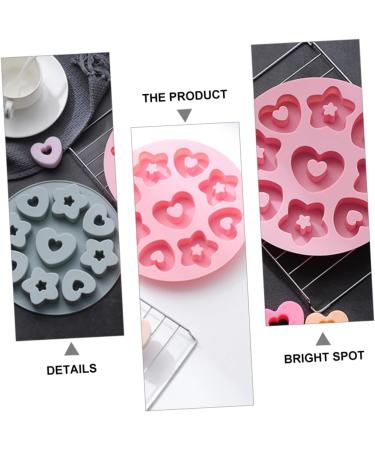 Zerodeko 2pcs Donut Mold Silicone Molds Heart Decor Heart Cake Pan Heart Pudding Mold De para Gelatinas Biscuits Mold Biscuits Mould Fondant Mold Fudge Food Supplement Box Silica Gel Baby 20.5X20.5X2CM - Buy Online on SooperMarket.com