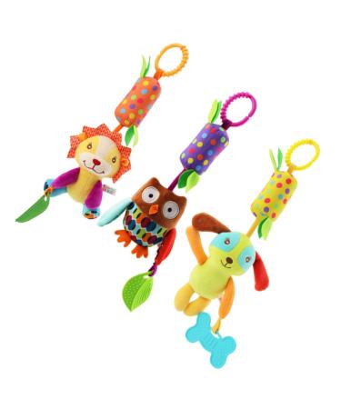 Bestonzon 3-in-1 Cartoon Toddler Toys - Rotating Bells & Bedtime Fun for Babies | International Shipping - Buy Online on SooperMarket.com