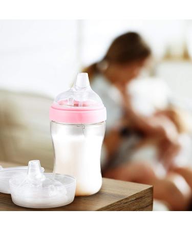 Variable Flow Silicone Baby Bottle Nipples - Set of 4 | Wide-Neck Design, Fits 7cm Diameter Bottles | Ideal for Babies Over 6 Months | Duckbill Cross Shape - Buy Online on SooperMarket.com