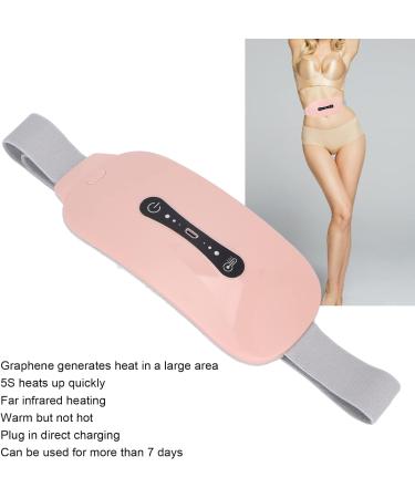 Shop Electrical Heating Pillows for Menstrual Relief | Adjustable Vibration Abdominal Massage Belt in Pink - Buy Online on SooperMarket.com