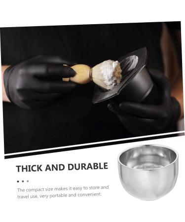 Beaupretty 3ST Professional Shaving Foam Cups - Double-Walled Stainless Steel Beard Kit for Men | International Shipping Available - Buy Online on SooperMarket.com