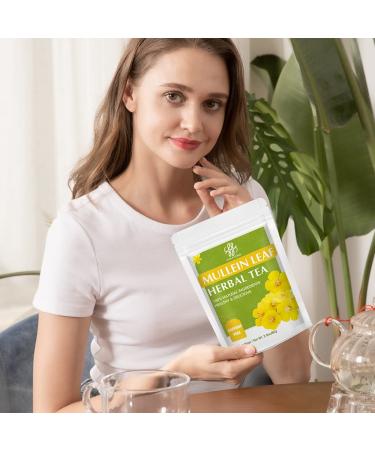Mullein Leaf Tea - Respiratory and Lung Cleanse Herbal Tea | 40 Tea Bags, Caffeine-Free - Buy Online on SooperMarket.com