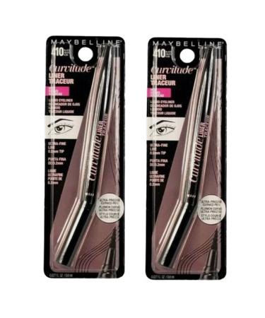 Pack of 2 Maybelline New York Curvitude Liquid Eyeliner Black 410