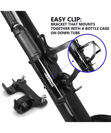 HSINMAXit Mini Bike Pump - Portable Presta and Schrader Valve Pump - 120PSI - Aluminum Alloy - Buy Online on SooperMarket.com