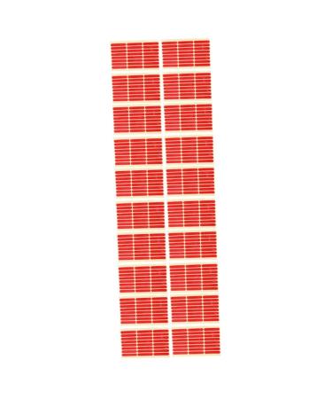 STAHAD 20 Sheets Shear-Free Double-Sided Adhesive Tape Clear Duct Tape Nail Display Stand Rug Tape Nail Display Stands Transparent Double Sided Tape Nail Display Board Tape Nail Tapes Red Redx5pcs 6.2x1x0.1cmx5pcs