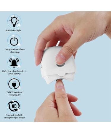Closer Electric Nail Clipper Portable Automatic Nail Clippers for Adults Electric Nail Clippers White Easy Install Easy to Use - Buy Online on SooperMarket.com