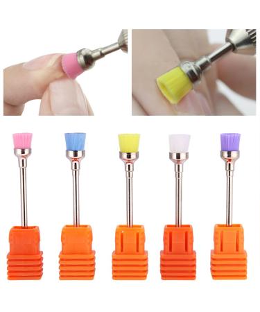 Rotekt 5pcs Nail Drill Bits - Electric Nail Drill Polish Grinding & Dust Remover Brush Heads | International Shipping - Buy Online on SooperMarket.com