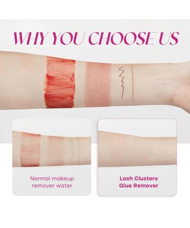 Lash Remover for Extensions - Gentle 5ml Clear Cluster Glue Remover for Easy Safe Eyelash Removal - Buy Online on SooperMarket.com