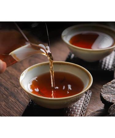cn herb Pu 'er Tea Cake Fermented Tea China Tea Cake Loose Leaf Tea 15 Tablets 105g - Buy Online on SooperMarket.com