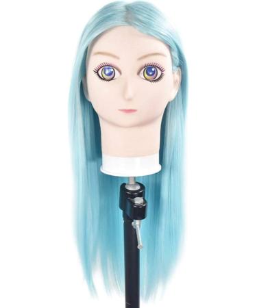 Adjustable Female Tailor Puppet Head | High-Temperature Silk Hair Styling Model for Barber Shops & Training - Buy Online on SooperMarket.com