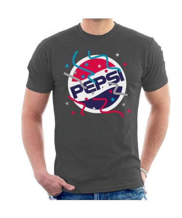 All+Every Pepsi Party Logo Men's T-Shirt XXL Charcoal