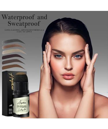 24pc Eyebrow Stamp Stencil Kit for Long-lasting Brow Defining - Light Brown - Buy Online on SooperMarket.com