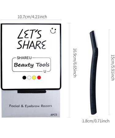 Jingling Eyebrow Razor - Ergonomic Facial & Body Peeling Tool with Protective Cover | Multi-Purpose Shaving & Grooming - Buy Online on SooperMarket.com