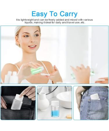 Durantey 50-Pack Travel Bottles - 20ml & 30ml Transparent Cosmetic Containers with Labels | Portable & Refillable Travel Accessories - Buy Online on SooperMarket.com