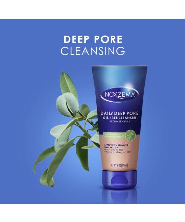 Noxzema Ultimate Clear Daily Deep Pore Oil-Free Cleanser - 6 Oz Ea (Pack of 2) - Buy Online on SooperMarket.com