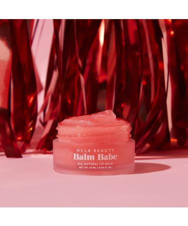 NCLA Natural Balm Babe Lip Balm - Vegan Cruelty-Free Pink Champagne | Clean Skincare for Soft Lips - Buy Online on SooperMarket.com