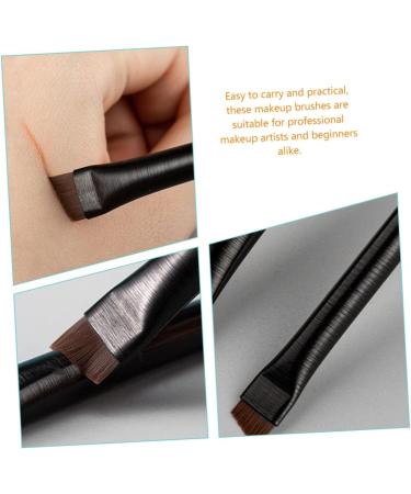 Healeved 12 Sets Wood Makeup Tool Black Women Eyebrow Brush Brow Brush Brow Brush Kit - Buy Online on SooperMarket.com