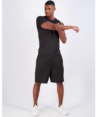 Real Essentials Men's Mesh Performance Quick Dry Tech Stretch Ultra-Soft Breathable Short Sleeve Crew Active T-Shirt X-Large 5 Pack - Buy Online on SooperMarket.com