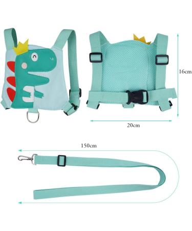 AOMIG Baby Walking Reins and Toddler Safety Harness - Green Dinosaur Safety Leash for Boys and Girls - Buy Online on SooperMarket.com