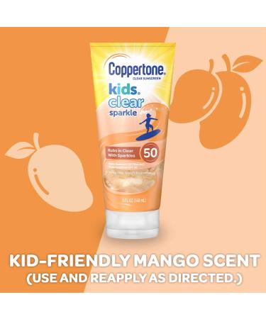 Coppertone Kids Clear Sparkle SPF 50 Sunscreen Lotion - Water Resistant, Reef Friendly, Cooling & Moisturizing - 5 fl. oz - Buy Online on SooperMarket.com