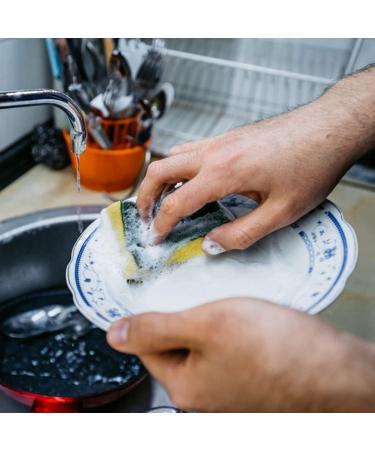 Heavy Duty Scrub Sponge 12pcs Kitchen Scrubbing Sponges 3.9 2.8 1.2inch Cellulose Sponge Cleaning Sponge Scourers Multi-Use for Kitchen Bathroom Furniture Dishes Car - Buy Online on SooperMarket.com