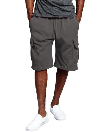 Ronony Men's Summer Cargo Shorts - Slim Fit Stretch Jogger - Outdoor Chino Shorts in Gray - Buy Online on SooperMarket.com