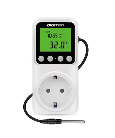 Digital day-night thermostat / temperature controller heating/cool clock function 15a thermostat heating digital LCD screen background lighting 230V Smart thermostat white