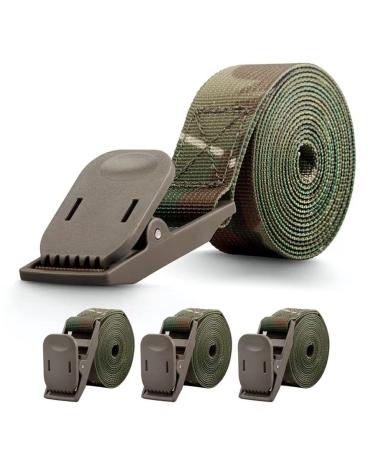WNXLOAD 4 pieces of trail camera aggresses 200 cm Wildlife Trail Camera fortification belts nylon fiber straps for hunting camera accessories game camera deer camera belt with cam clap 4 Count (Pack of 1)