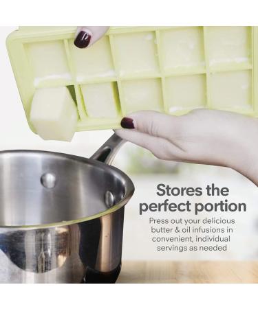 LVO Herb Block Tray with Lid - Silicone Freezer Herb Saver for Infusions - BPA Free, Red - Buy Online on SooperMarket.com