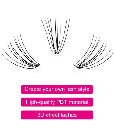 10D-0.07-D 11mm Cluster Eyelash Extensions for DIY Self-Application - Buy Online on SooperMarket.com