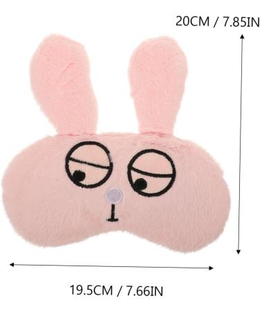 Didiseaon Pink Plush Blindfold Sleep Mask - Comfortable & Stylish Eye Cover for Restful Sleep - Buy Online on SooperMarket.com