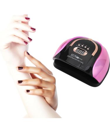 256W UV LED Nail Lamp Professional Fast Nail Curing Lamps UV Nail Light with for Gel Polish with Automatic Sensor/4 Timer Setting Handle Professional Nail Art Tool - Buy Online on SooperMarket.com
