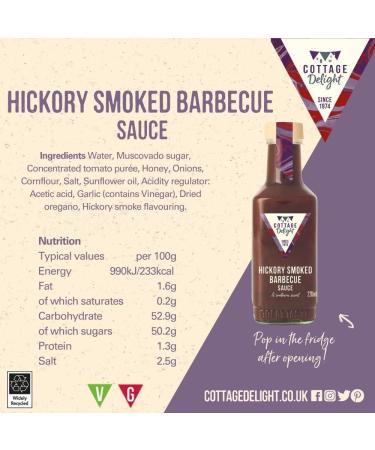 Cottage Delight Hickory Smoked Barbecue Sauce 220ml - Delicious and Flavorful BBQ Sauce - Buy Online on SooperMarket.com