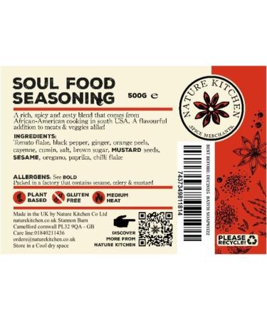 Nature Kitchen Soul Foods Seasoning 500g - Gluten-Free & Vegan Blend for Everyday Cooking - Marinades, Sauces, Frying, Baking & Grilling - Buy Online on SooperMarket.com