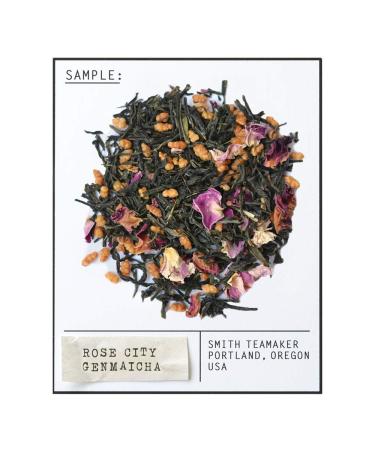 Smith Teamaker Rose City Genmaicha No. 1912 | Caffeinated Green Tea Blend with Sencha, Genmai & Rose Petals - 15 Sachets - Buy Online on SooperMarket.com