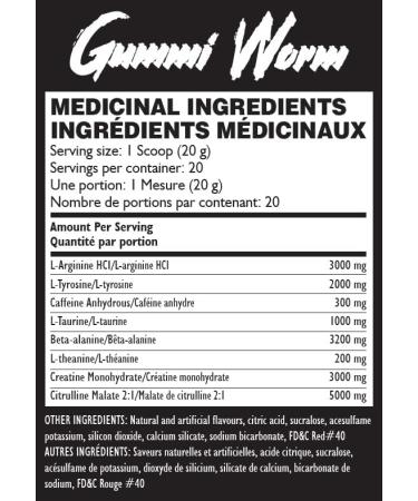 Red Demon Wrath Pre-workout - Intense Pumps Endless Energy Great Focus - 20 servings Gummi Worm - Buy Online on SooperMarket.com