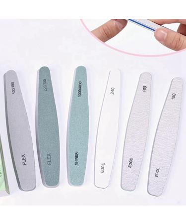 Kuuddker 6-Piece Nail File Manicure Tool Set Washing Sand Polishing Sponge Manicure Professional Nail Trimming Tools - Buy Online on SooperMarket.com