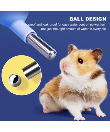 Bncxdc Hamster Water Bottle Rabbit Water Bottles 2PCS 250ML/8.45OZ Free Standing Small Animal Water Bottle No Drip Plastic Hanging Water Bottle Automatic Water Bottle Dispenser (Blue Gray) - Buy Online on SooperMarket.com