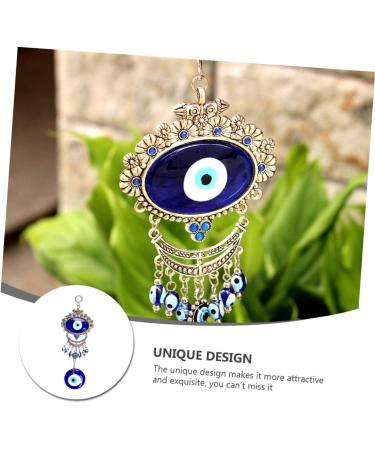 ABOOFAN 3pcs Blue Pendant Keychain Accessories Blue Eye Amulet Ornament Hanging Pendant Charm Devil Eye Rear - Buy Online on SooperMarket.com