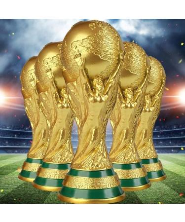 14.1 EOFLW World Cup Replica Trophy 2022 - Resin Soccer Collectible for Sports Fans - Gold Desktop Decor - Buy Online on SooperMarket.com