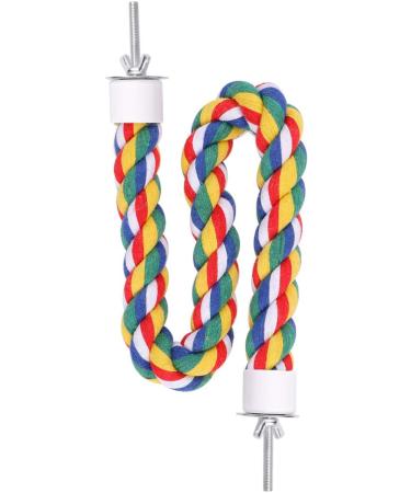 Balacoo Bird Perch Rope Bungee Bird Toy Cage Parrot Chewing Toy (40cm) Size 1 - Buy Online on SooperMarket.com