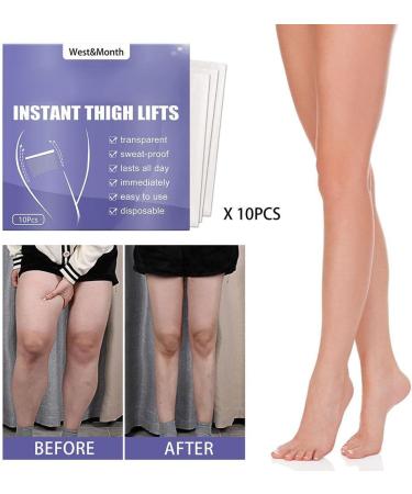 Encomy 10-Piece Instant Thigh Lifting Strips | Transparent Adhesive for Smooth Cellulite & Firm Skin | Ideal for Girls - Buy Online on SooperMarket.com