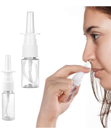 FOMIYES 10ml White Empty Plastic Nasal Spray Bottles Pump Sprayer Mist Nose Spray Refillable Bottle for Saline Water Wash Applications Pack of 20 Pump Bottles - Buy Online on SooperMarket.com