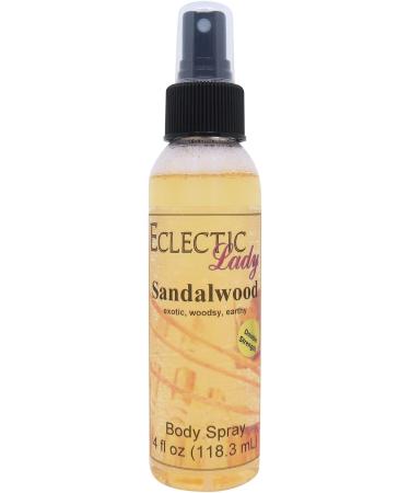 Sandalwood Body Spray Body Mist for Women with Clean Light & Gentle Fragrance Long Lasting Perfume with Comforting Scent for Men & Women Cologne with Soft Subtle Aroma For Daily Use Double Strength 4 Fluid Ounces